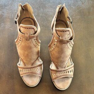 Report Roselet Women's Heeled Sandals Brown/Tan Size 8.5